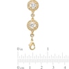Thumbnail Image 1 of 4.5mm Cubic Zirconia and Crystal Frame Bracelet in Brass with 18K Gold Plate - 7.25"
