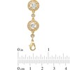 Thumbnail Image 2 of 4.5mm Cubic Zirconia and Crystal Frame Bracelet in Brass with 18K Gold Plate - 7.25"