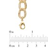Thumbnail Image 2 of Crystal Chain Link Bracelet in Brass with 18K Gold Plate - 7.25"