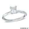 Thumbnail Image 0 of Celebration Lux® 1-1/10 CT. T.W. Radiant-Cut Diamond Engagement Ring in 18K White Gold (I/SI2)