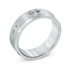 Thumbnail Image 2 of 1/6 CT. T.W. Diamond Comfort Fit Cobalt Wedding Band - Size 10