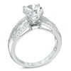 Thumbnail Image 1 of 8.0mm Lab-Created White Sapphire Ring in Sterling Silver