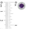 Thumbnail Image 3 of Amethyst and Lab-Created White Sapphire Frame Pendant, Ring and Earrings Set in Sterling Silver - Size 7