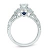 Thumbnail Image 2 of Vera Wang Love Collection 1 CT. T.W. Oval Diamond Frame Engagement Ring in 14K White Gold