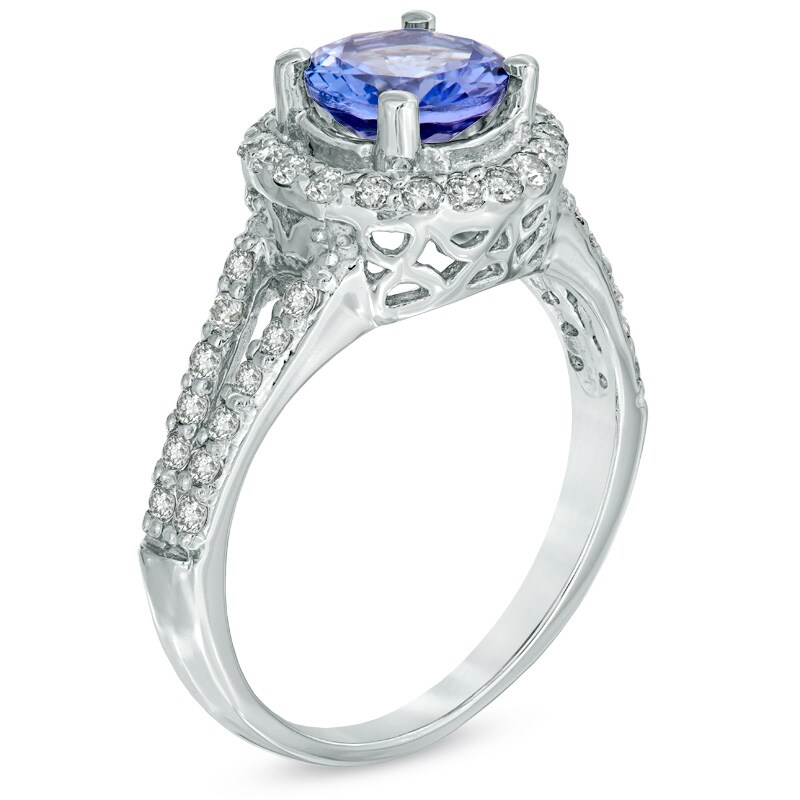 2Ct Oval Cut Blue Tanzanite Diamond Bridal Engagement Ring 14K Rose Gold Finish