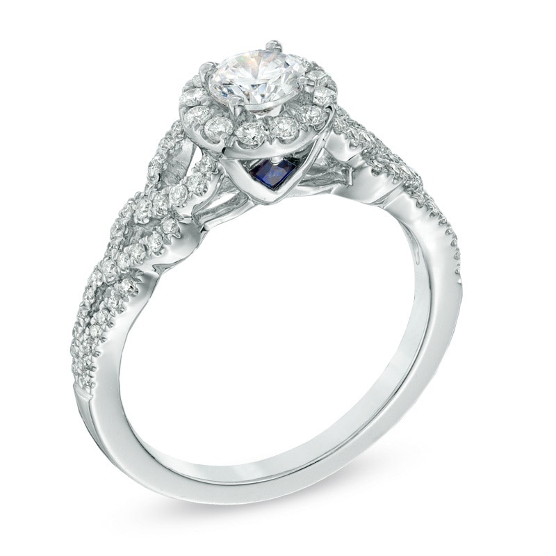 Main Image 2 of Vera Wang Love Collection 3/4 CT. T.W. Diamond Frame Engagement Ring in 14K White Gold