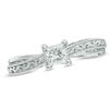 Thumbnail Image 1 of Vera Wang Love Collection 1/2 CT. Princess-Cut Diamond Solitaire Scroll Engagement Ring in 14K White Gold