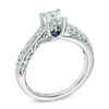 Thumbnail Image 2 of Vera Wang Love Collection 1/2 CT. Princess-Cut Diamond Solitaire Scroll Engagement Ring in 14K White Gold