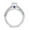 Thumbnail Image 3 of Vera Wang Love Collection 1/2 CT. Princess-Cut Diamond Solitaire Scroll Engagement Ring in 14K White Gold