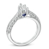 Thumbnail Image 2 of Vera Wang Love Collection 1/2 CT. Marquise Diamond Solitaire Scroll Engagement Ring in 14K White Gold