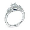 Thumbnail Image 2 of Vera Wang Love Collection 1 CT. T.W. Emerald-Cut Diamond Three Stone Engagement Ring in 14K White Gold