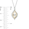 Thumbnail Image 1 of 1/10 CT. Diamond Solitaire Pendant in 10K Two-Tone Gold