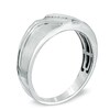 Thumbnail Image 2 of Men's 1/10 CT. T.W. Diamond Five Stone Slant Band in 10K White Gold