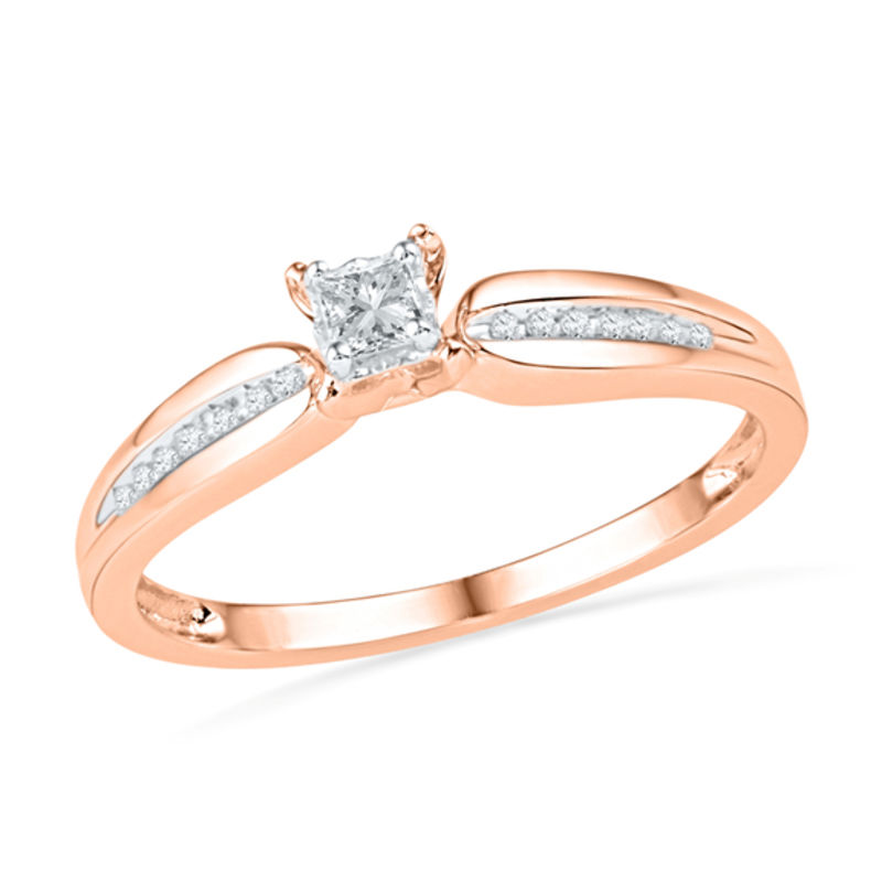 rose gold promise ring