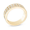 Thumbnail Image 1 of 1 CT. T.W. Diamond Double Row Anniversary Band in 14K Gold