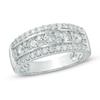 Thumbnail Image 0 of 1 CT. T.W. Diamond Triple Row Anniversary Band in 14K White Gold