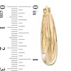 Oval Hoop Earrings in 14K Gold Over Resin