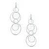 Thumbnail Image 1 of Multi-Rings Dangle Earrings in Sterling Silver