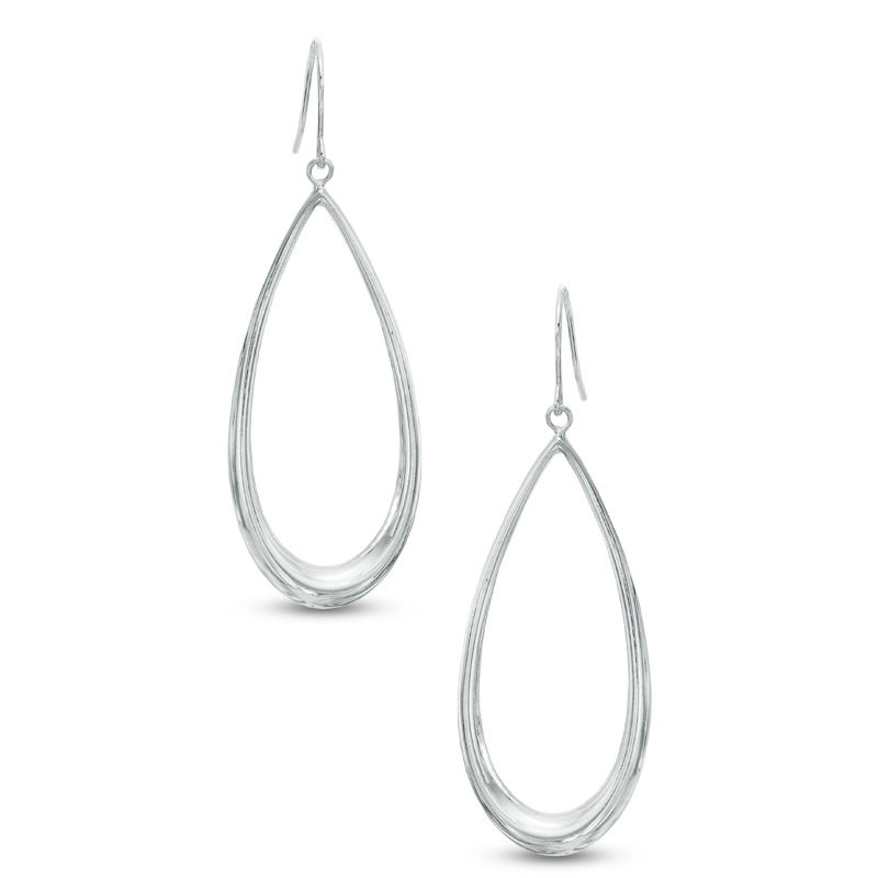 Teardrop-Shaped Drop Earrings in Sterling Silver | Zales Outlet