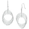 Thumbnail Image 0 of Multi-Circle Twist Drop Earrings in Sterling Silver