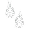 Multi-Rings Dangle Earrings in Sterling Silver