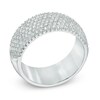 Thumbnail Image 2 of 1-1/5 CT. T.W. Diamond Multi-Row Band in 14K White Gold