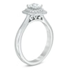 Thumbnail Image 1 of Celebration Ideal 5/8 CT. T.W. Princess-Cut Diamond Double Frame Engagement Ring in 14K White Gold (I/I1)