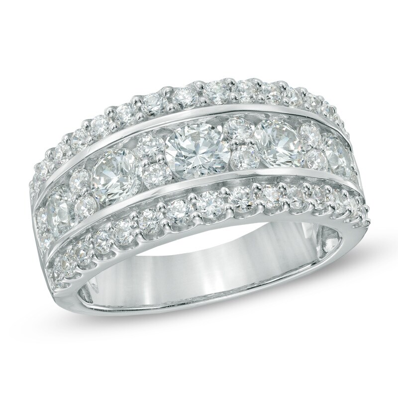 2 CT. T.W. Diamond Anniversary Band in 14K White Gold