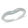 Thumbnail Image 1 of 1/8 CT. T.W. Diamond Vintage-Style Contour Band in 14K White Gold