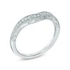 Thumbnail Image 2 of 1/8 CT. T.W. Diamond Vintage-Style Contour Band in 14K White Gold