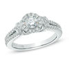 Thumbnail Image 0 of Vera Wang Love Collection 3/4 CT. T.W. Diamond Collar Engagement Ring in 14K White Gold