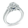 Thumbnail Image 1 of Vera Wang Love Collection 3/4 CT. T.W. Diamond Collar Engagement Ring in 14K White Gold