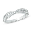 Thumbnail Image 1 of 1/4 CT. T.W. Diamond Split Shank Wedding Band in 14K White Gold
