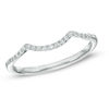 Thumbnail Image 0 of 1/10 CT. T.W. Diamond Contour Wedding Band in 14K White Gold