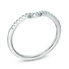 Thumbnail Image 2 of 1/10 CT. T.W. Diamond Contour Wedding Band in 14K White Gold