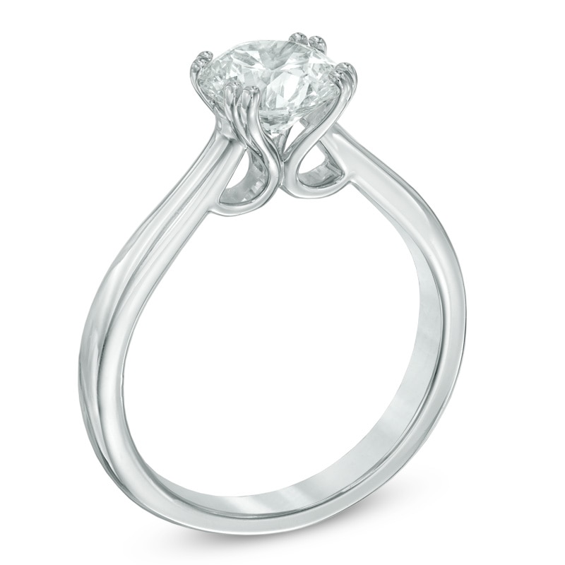 1-1/2 CT. Certified Canadian Diamond Solitaire Engagement Ring in 18K White Gold (I/SI2)