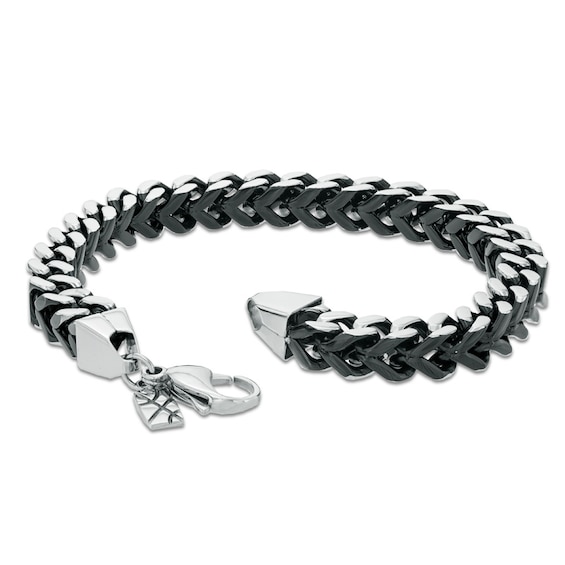 Men's Shaquille O'Neal 8.0mm Wheat Necklace and Bracelet Set in Two