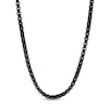Thumbnail Image 0 of Men's 3.75mm Signature Tag Box Chain Necklace in Black IP Stainless Steel - 30"