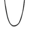 Thumbnail Image 1 of Men's 3.75mm Signature Tag Box Chain Necklace in Black IP Stainless Steel - 30"