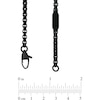 Thumbnail Image 1 of Men's 3.75mm Signature Tag Box Chain Necklace in Black IP Stainless Steel - 30"