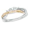 Thumbnail Image 2 of 3/4 CT. T.W. Split Shank Diamond Past Present Future® Engagement Ring in 14K Two-Tone Gold