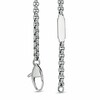 Thumbnail Image 2 of Men's Stacked Cross Pendant in Stainless Steel - 24"