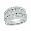 Thumbnail Image 1 of 2 CT. T.W. Diamond Multi-Row Band in 14K White Gold