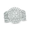 Thumbnail Image 1 of 2 CT. T.W. Composite Diamond Layered Frame Ring in 10K White Gold
