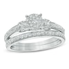 Thumbnail Image 1 of 1/2 CT. T.W. Diamond Collar Bridal Set in 14K White Gold