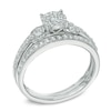 Thumbnail Image 2 of 1/2 CT. T.W. Diamond Collar Bridal Set in 14K White Gold