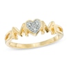 Diamond Accent MOM Ring In 10K Gold