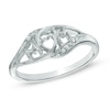 Diamond Accent MOM Ring In Sterling Silver