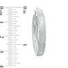 Thumbnail Image 2 of Satin Finish Bangle and Hoop Earrings Set in Sterling Silver - 7.5"