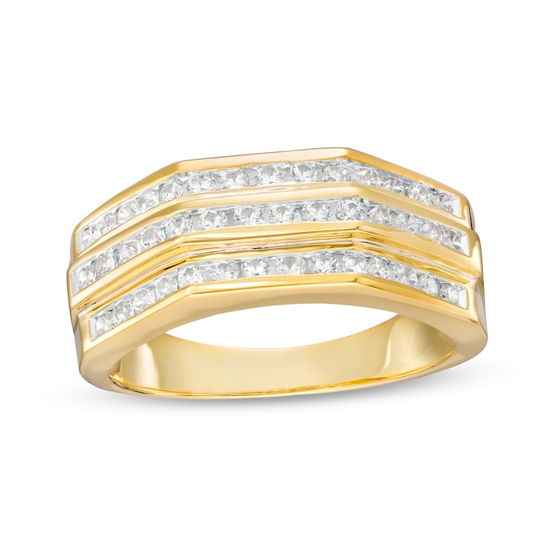 Main Image 1 of 1 CT. T.W. Diamond Wedding Band in 10K Gold